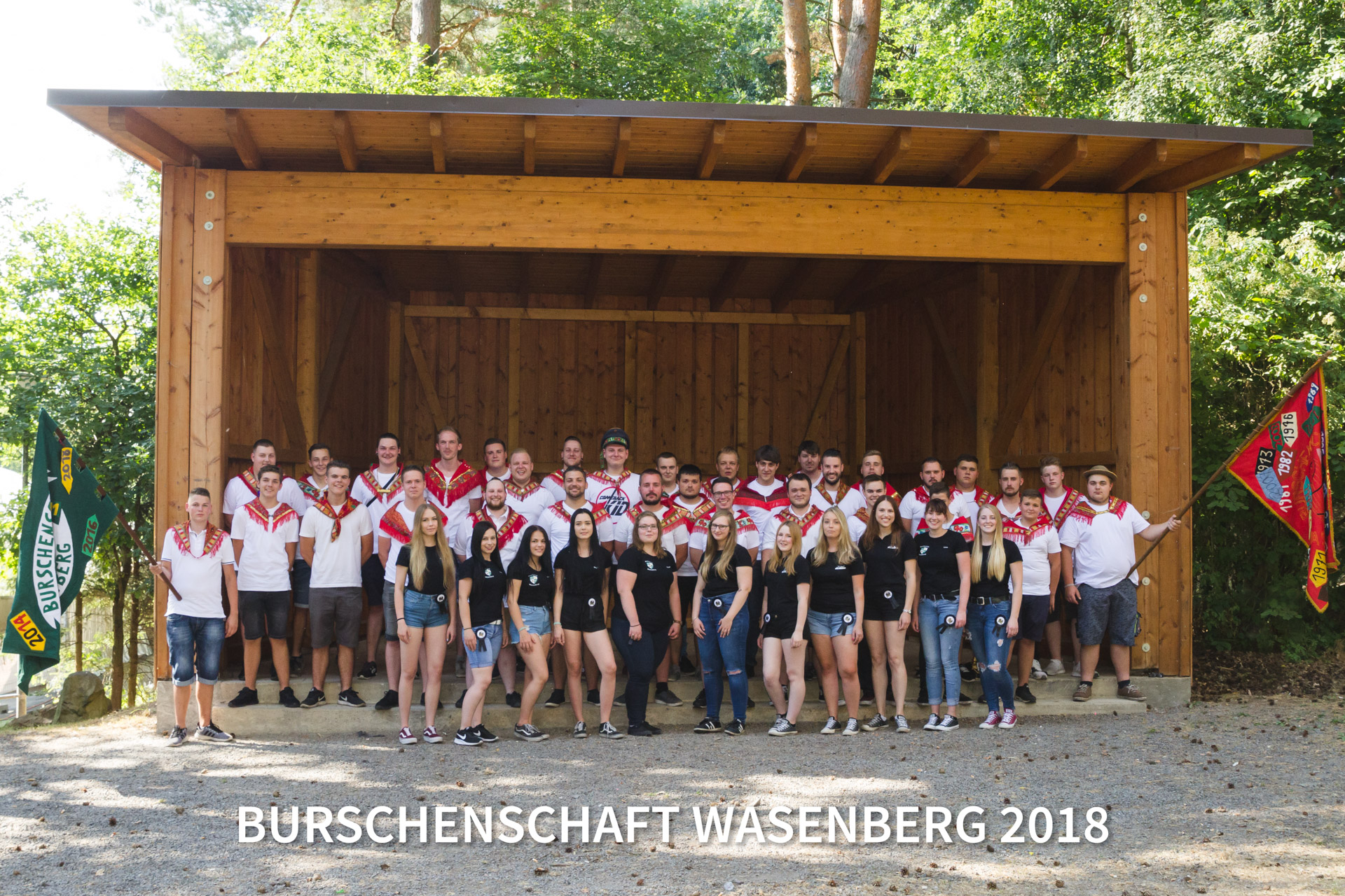 Du betrachtest gerade Gruppenfoto & Kirmeseröffnung der Burschenschaft Wasenberg – 20.07.2018