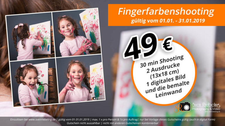 Mehr über den Artikel erfahren Fingerfarbenshooting – Aktion Januar 2019